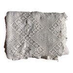 Ancien couvre lit crochet fait main