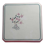 Ancien dessous de plat en fa�ence k & g lun�ville mod�le lorraine