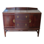 Ancien - enfilade - buffet - vaisselier 2 portes lat�rales et 2 tiroirs - ann�es 50