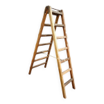 Ancien escabeau de peintre en bois massif