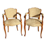 Anciens fauteuils cabriolets, la paire