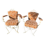 Anciens fauteuils de jardin