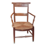 Ancien fauteuil paill� proven�al