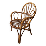 Ancien fauteuil en rotin enfant vintage Ancien fauteuil en rotin enfant vintage