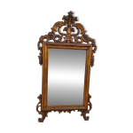 Ancien grand miroir style louis xv stuc bois résine biseauté Ancien grand miroir style louis xv stuc bois résine biseauté