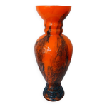Ancien grand vase en verre souffl