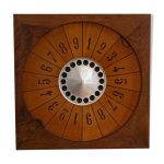 Ancien jeu de la boule, acajou