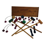 Ancien jeu de croquet de salon en bois  le croquet joli