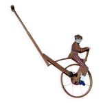 Ancien jouet en bois  pousser