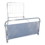 Ancien lit mtal blanc 1900