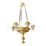 Ancien lustre d glise en bronze no gothique xix