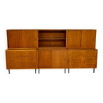 Ancien meuble enfilade modulable chêne design des années 50 vintage Ancien meuble enfilade modulable chêne design des années 50 vintage