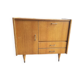 Ancien meuble hifi en bois de style scandinave