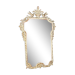 Ancien miroir bois sculpt crus dcor colombes style louis xvi shabby 85x53 cm b572