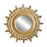 Ancien miroir dor oeil de sorcire soleil