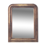 Ancien miroir louis phillipe, doré à la feuille d'or - marcelin Ancien miroir louis phillipe, doré à la feuille d'or - marcelin