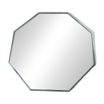 Ancien miroir octogonal biseaut