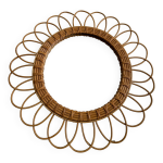 Ancien miroir rotin vintage Ancien miroir rotin vintage