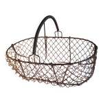 Ancien panier de pche en fil de fer