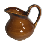 Ancien pichet st clment france 5022 faence marron estampill vintage