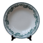 Ancien plat de service rond creux assiette modèle guadeloupe saint amand Ancien plat de service rond creux assiette modèle guadeloupe saint amand