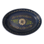 Ancien plat en terre cuite vernisse