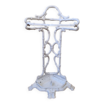 Ancien porte - parapluie victorien, fin xixme en fonte laqu blanc