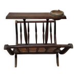 Ancien porte revues en bois vintage