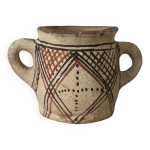 Ancien pot berbre oreilles terre cuite marocain art tribal ethnique