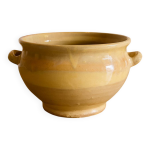 Ancien pot � confit en terre cuite verniss�e, sud - ouest