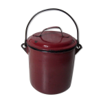 Ancien pot seau en mtal maill