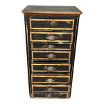 Ancien semainier fin xix eme patine noire