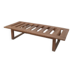 Ancien sommier / banc � lattes en ch�ne, 1950