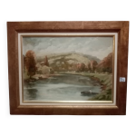 Ancien tableau huille sur carton citadelle de besancon signe henri chapatte Ancien tableau huille sur carton citadelle de besancon signe henri chapatte