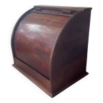 Ancien trieur classeur  rideau en bois flambo pour bureau
