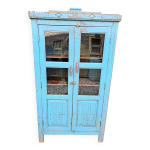 Ancien vaisselier art dco en teck birman