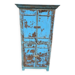 Ancien vaisselier tribal en teck birman