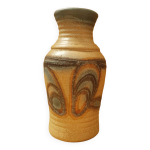 Ancien vase cramique beige gris brun w. germany vintage