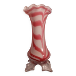 Superbe ancien vase en pâte de verre soufflé bouche clairey (88) Superbe ancien vase en pâte de verre soufflé bouche clairey (88)
