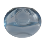 Ancien vase soliflore en verre bleut