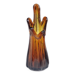Ancien vase soliflore verre souffl