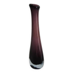 Ancien vase soliflore en verre violet