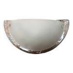 Ancienne appliqe demi lune fabas luce verre moul
