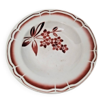 Ancienne assiette creuse badonviller vintage