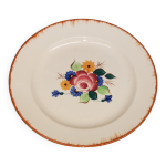 Ancienne assiette � dessert / fromage , faience st amand
