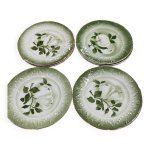 Anciennes assiettes  dessert k&g lunville france