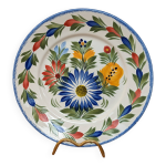 Ancienne assiette peinte  la main hb locronan