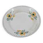 Ancienne assiette en porcelaine opaque de la faencerie de gien - french - vintage
