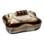 Ancienne boîte à biscuits, bonbonnière en céramique scandinave, années 60 Ancienne boîte à biscuits, bonbonnière en céramique scandinave, années 60