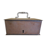 Ancienne caisse  coffret - fort  des annes 1920 de style industriel